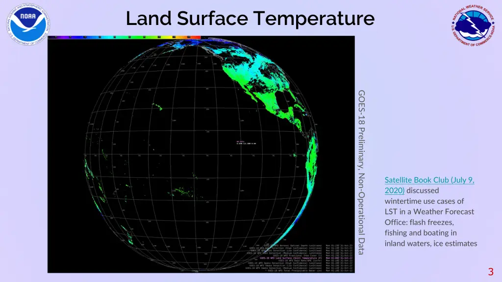 land surface temperature