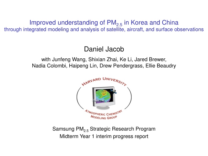 improved understanding of pm 2 5 in korea