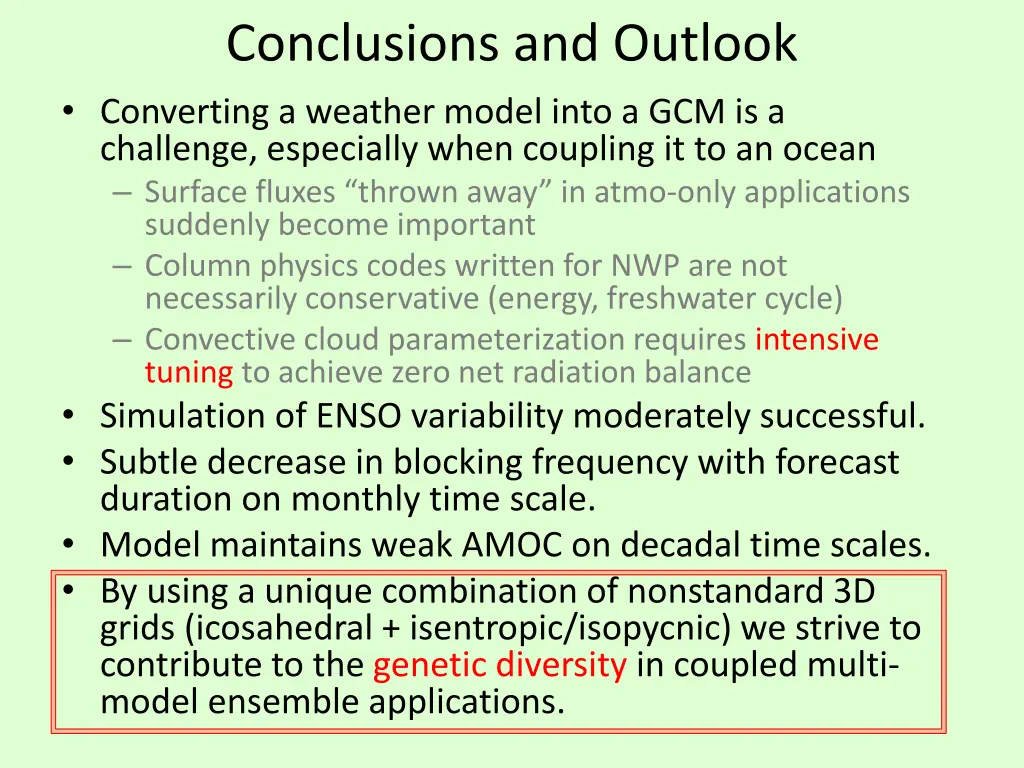 conclusions and outlook converting a weather