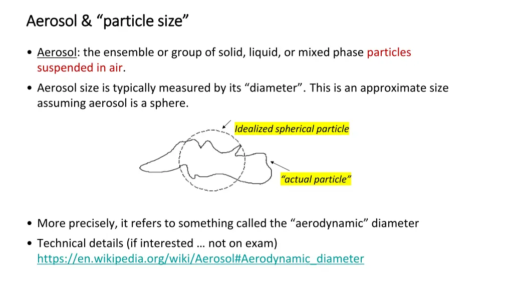 aerosol particle size aerosol particle size