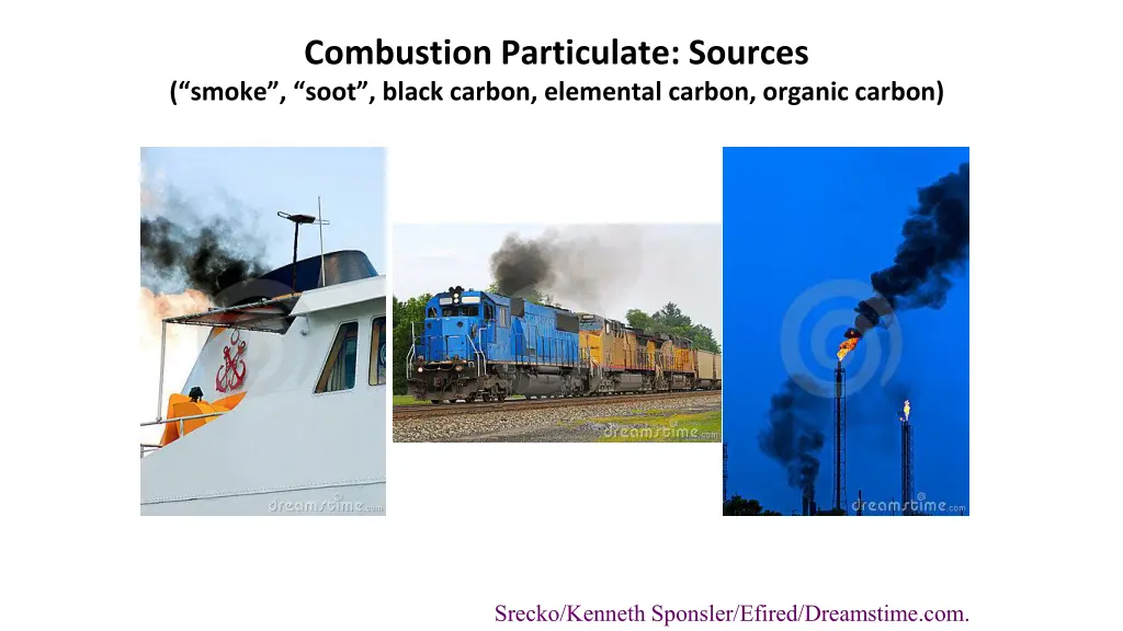 combustion particulate sources smoke soot black