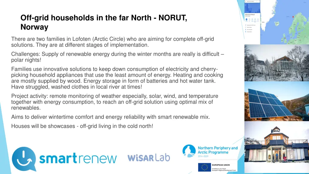 off grid households in the far north norut norway