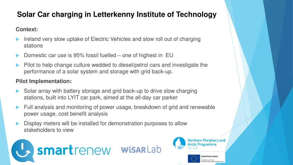 solar car charging in letterkenny institute