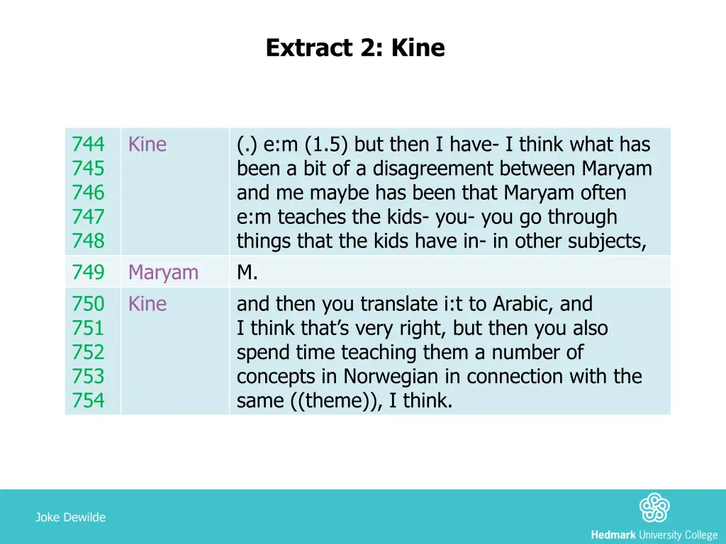 extract 2 kine