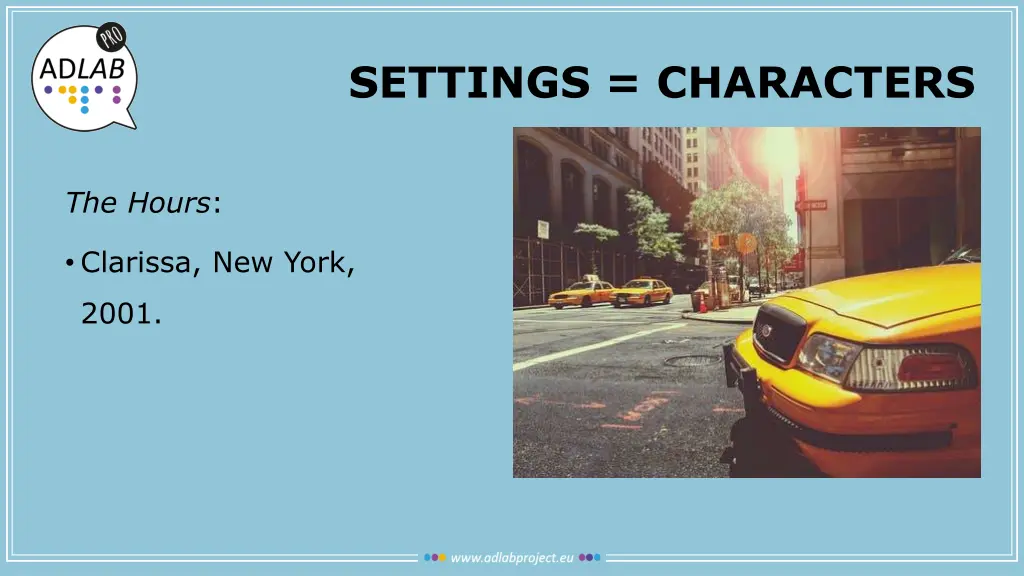 settings characters 2