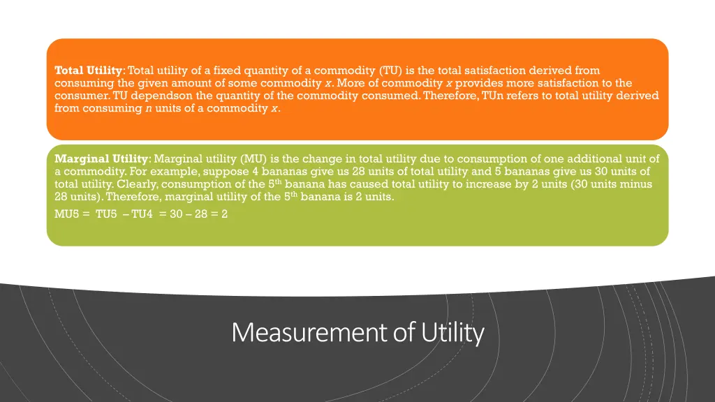 total utility total utility of a fixed quantity