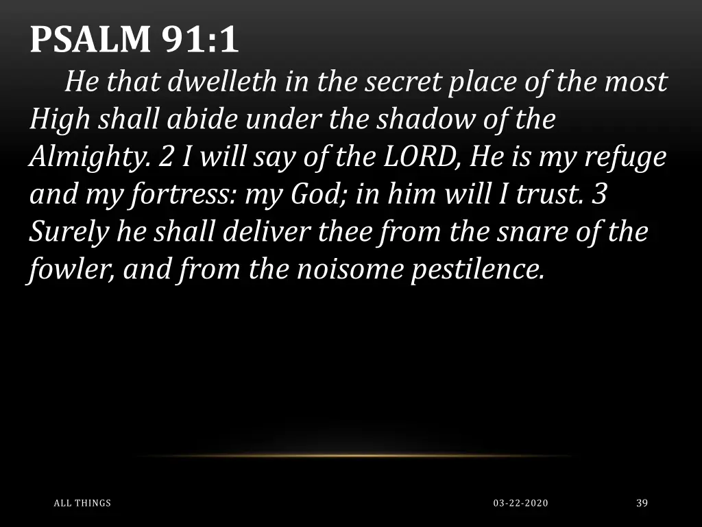 psalm 91 1 he that dwelleth in the secret place