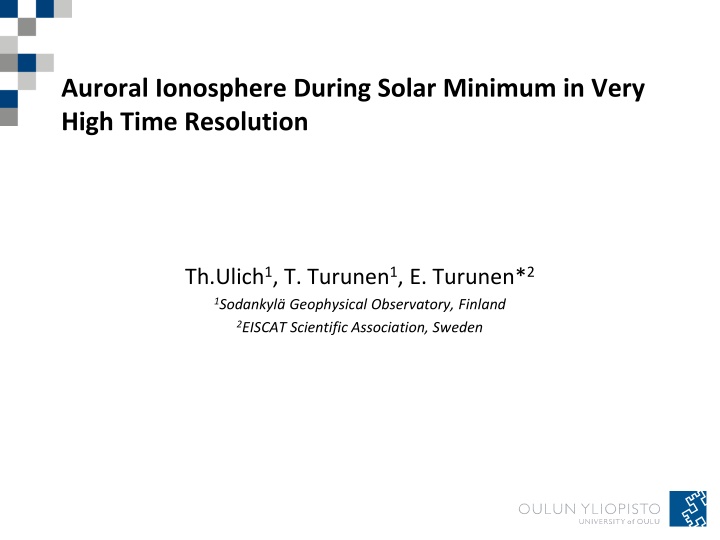 auroral ionosphere during solar minimum in very