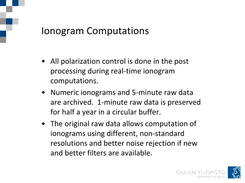 ionogram computations