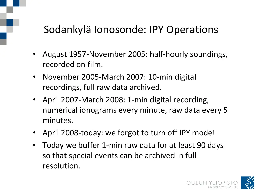 sodankyl ionosonde ipy operations