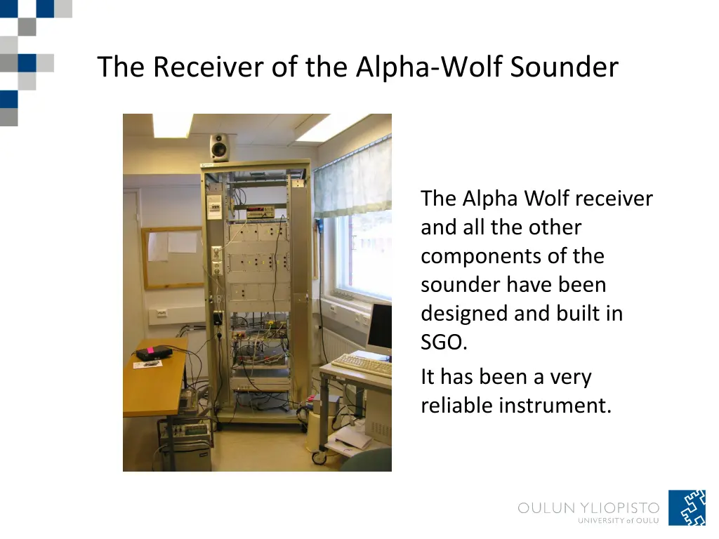 the receiver of the alpha wolf sounder