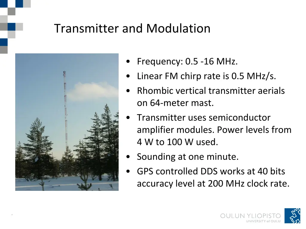 transmitter and modulation