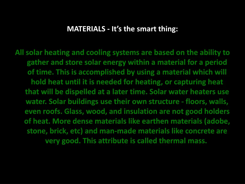 materials it s the smart thing