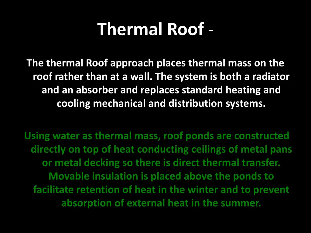 thermal roof