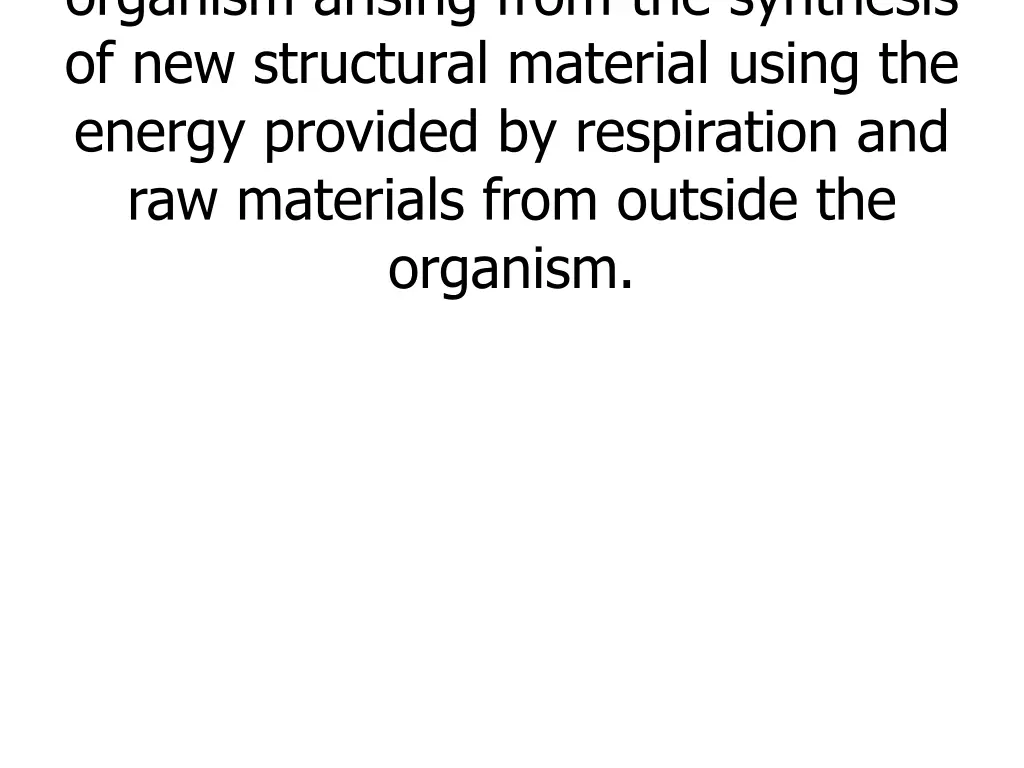 organism arising from the synthesis