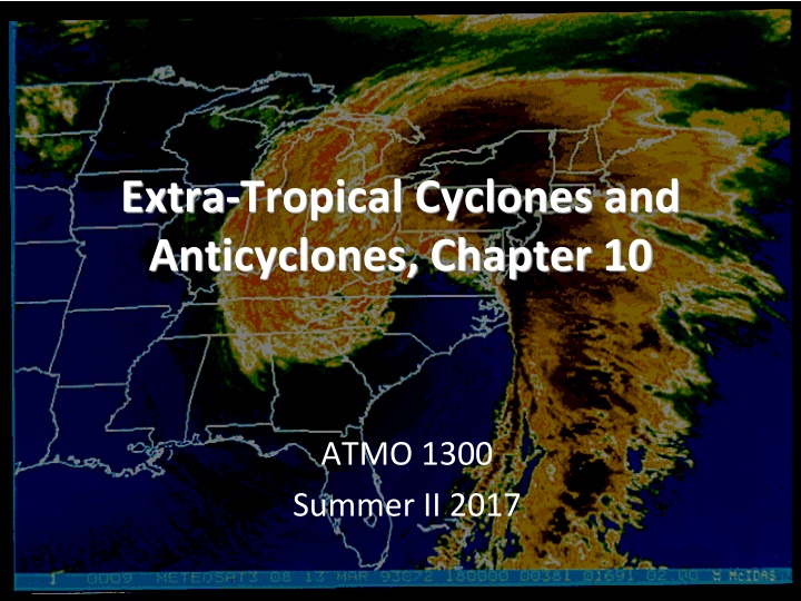 extra tropical cyclones and anticyclones chapter