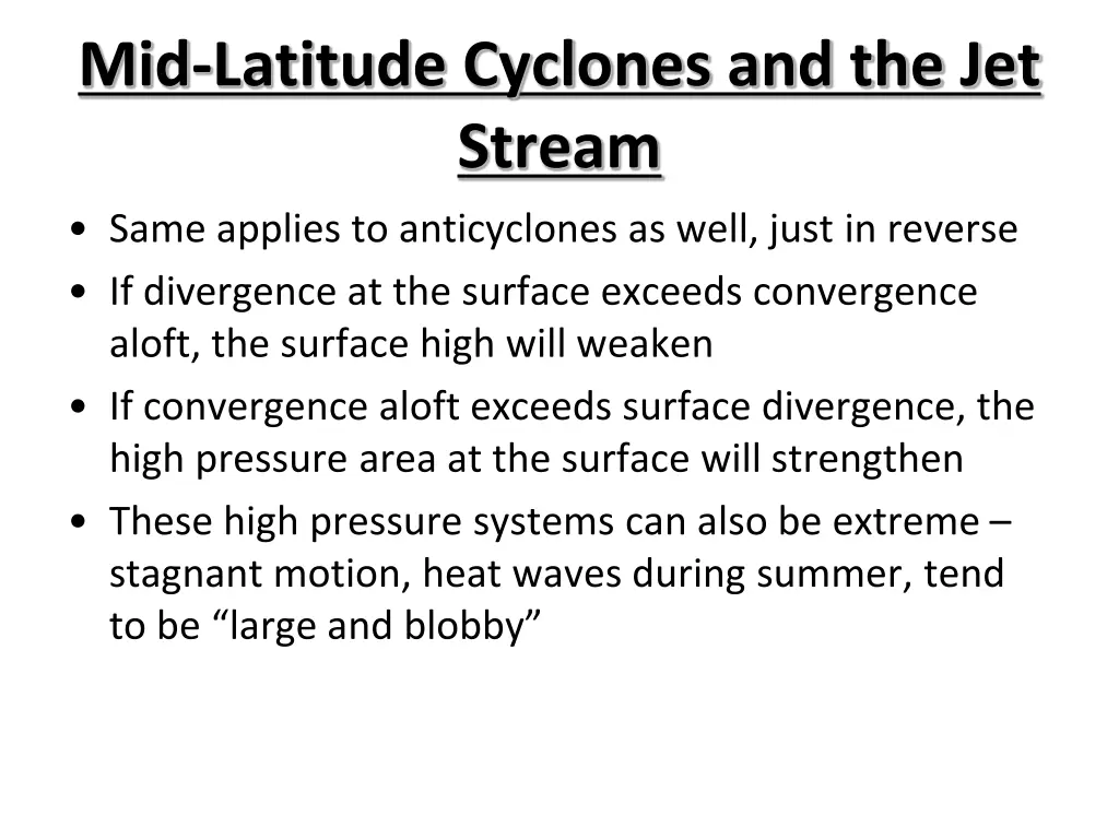 mid latitude cyclones and the jet stream 1