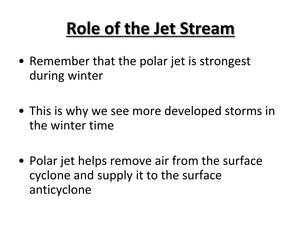 role of the jet stream 2