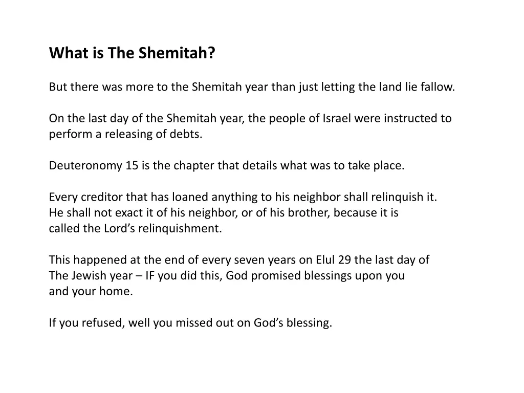 what is the shemitah 2