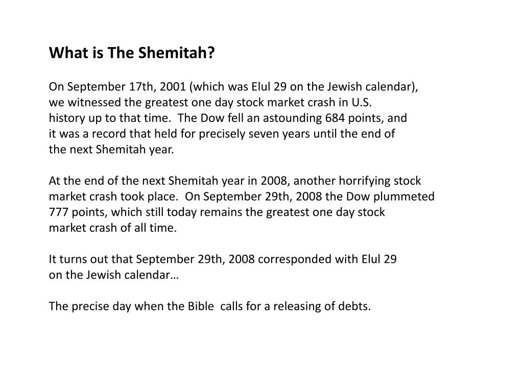 what is the shemitah 3