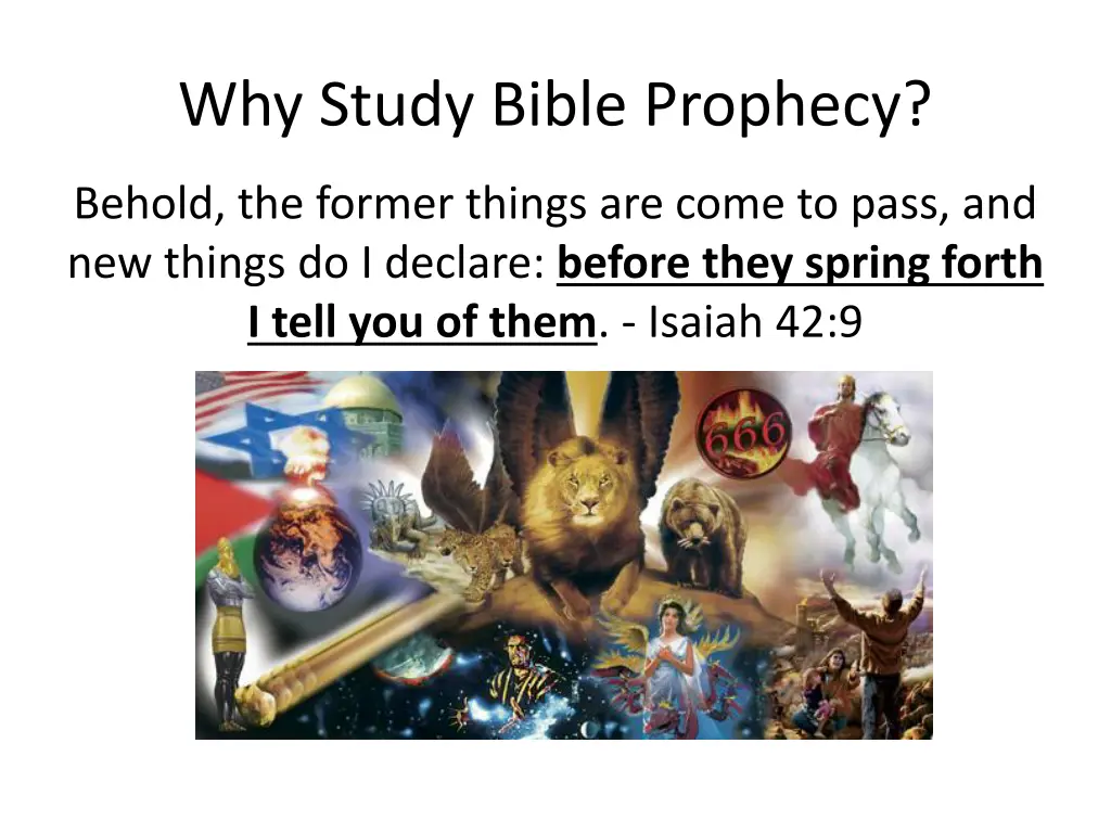 why study bible prophecy 1