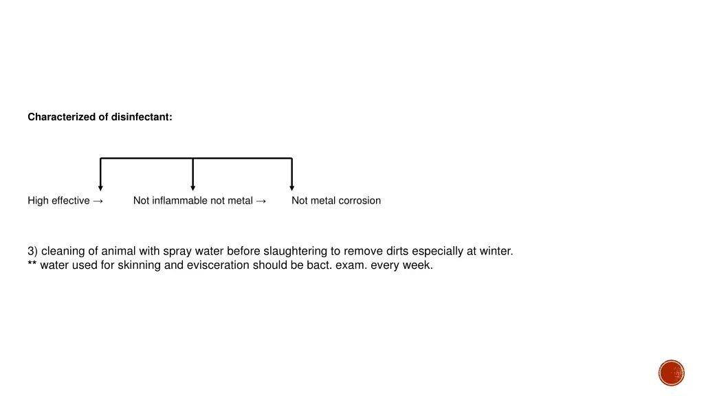 characterized of disinfectant