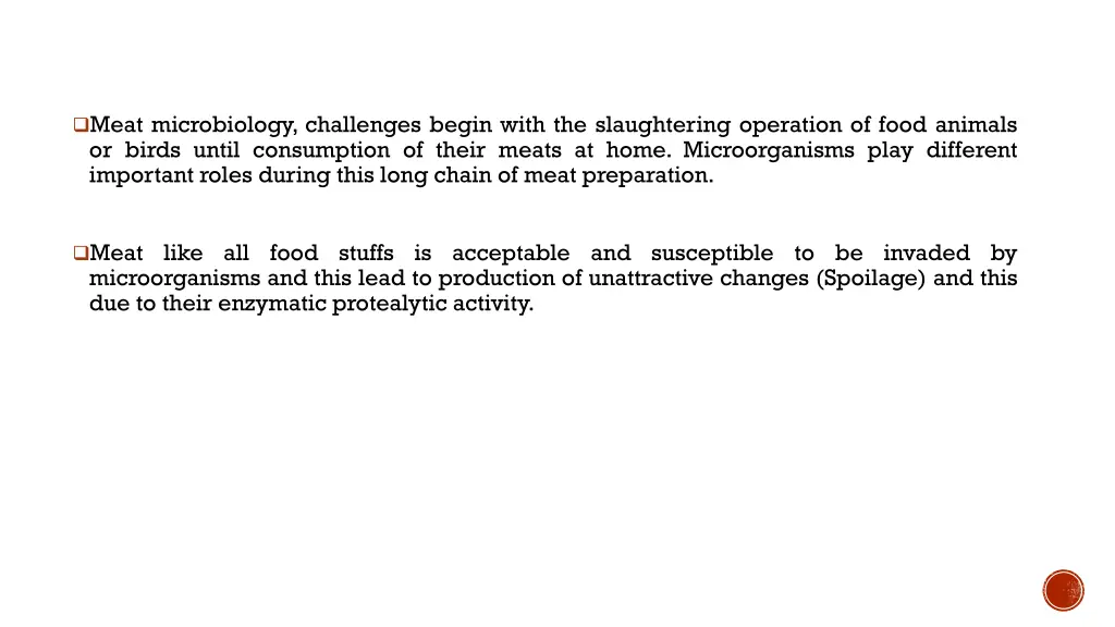 meat microbiology challenges begin with