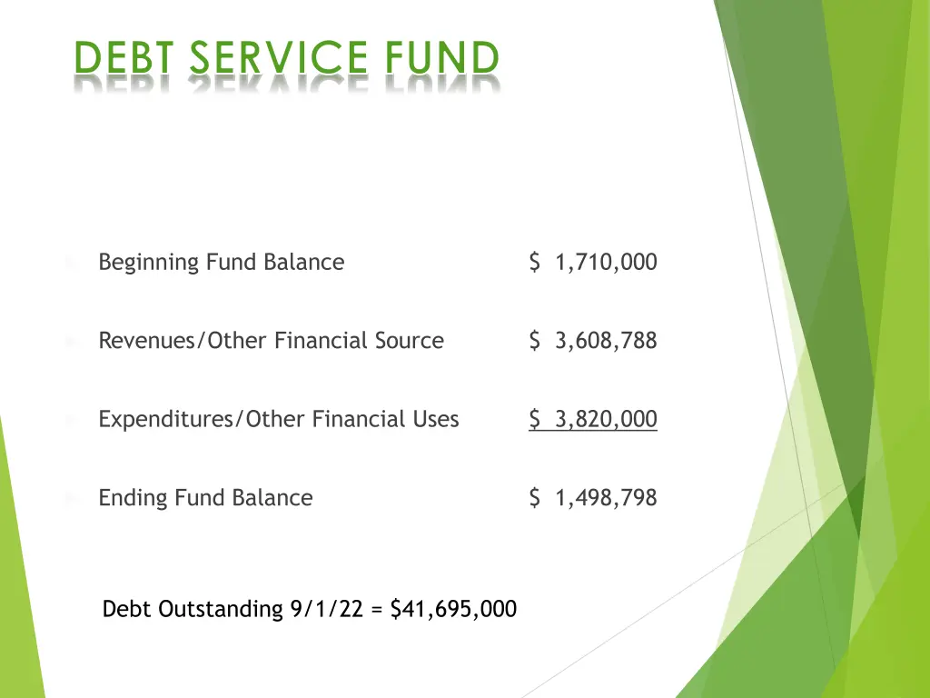 debt service fund