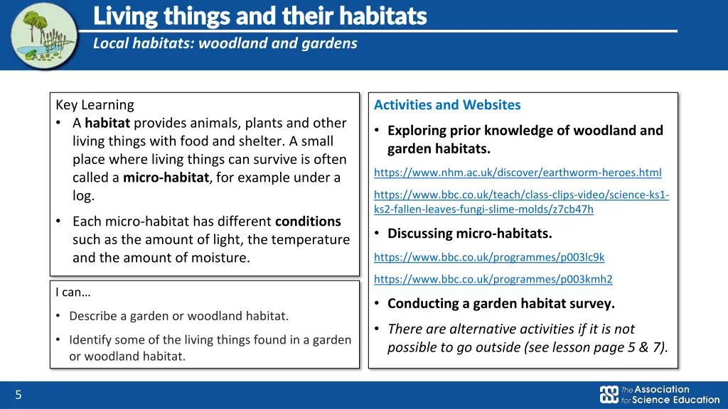 living things and their habitats living things 1