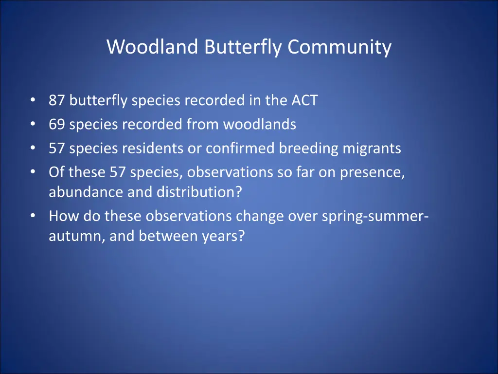 woodland butterfly community 2