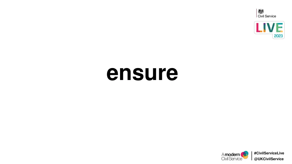 ensure