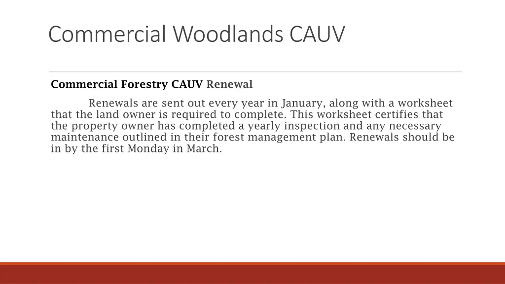 commercial woodlands cauv 2