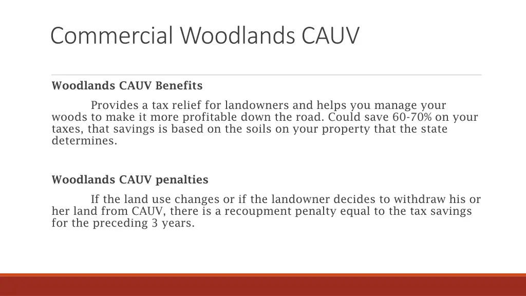 commercial woodlands cauv 3