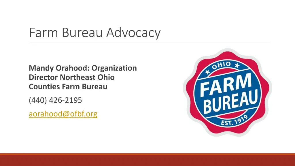 farm bureau advocacy