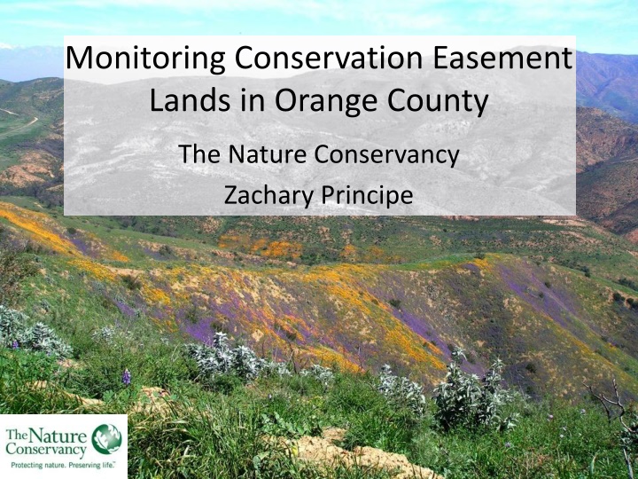 monitoring conservation easement lands in orange