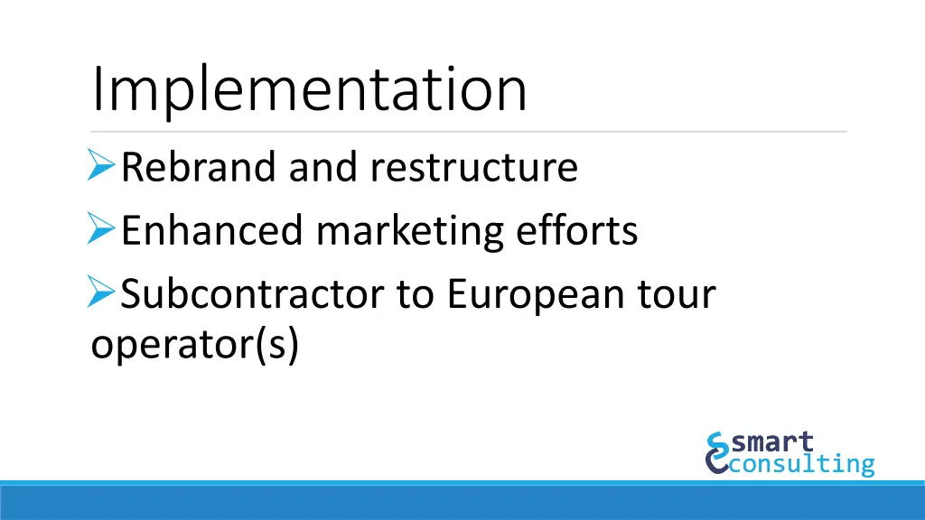 implementation rebrand and restructure enhanced