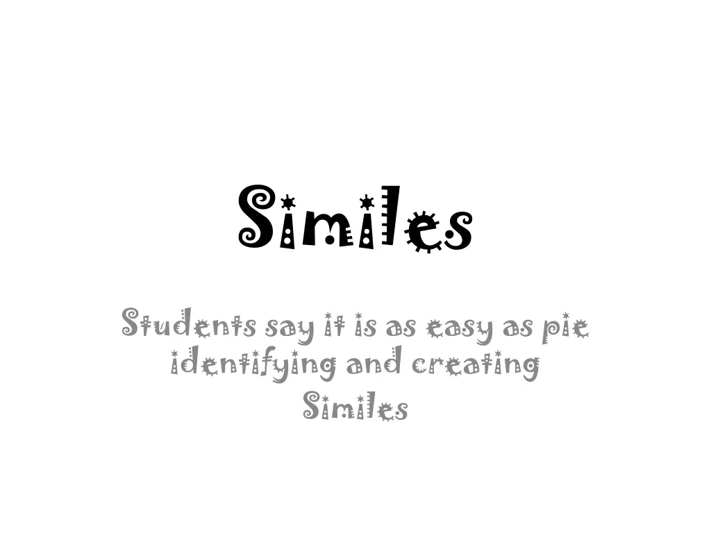 similes