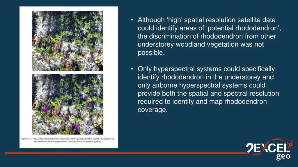 although high spatial resolution satellite data