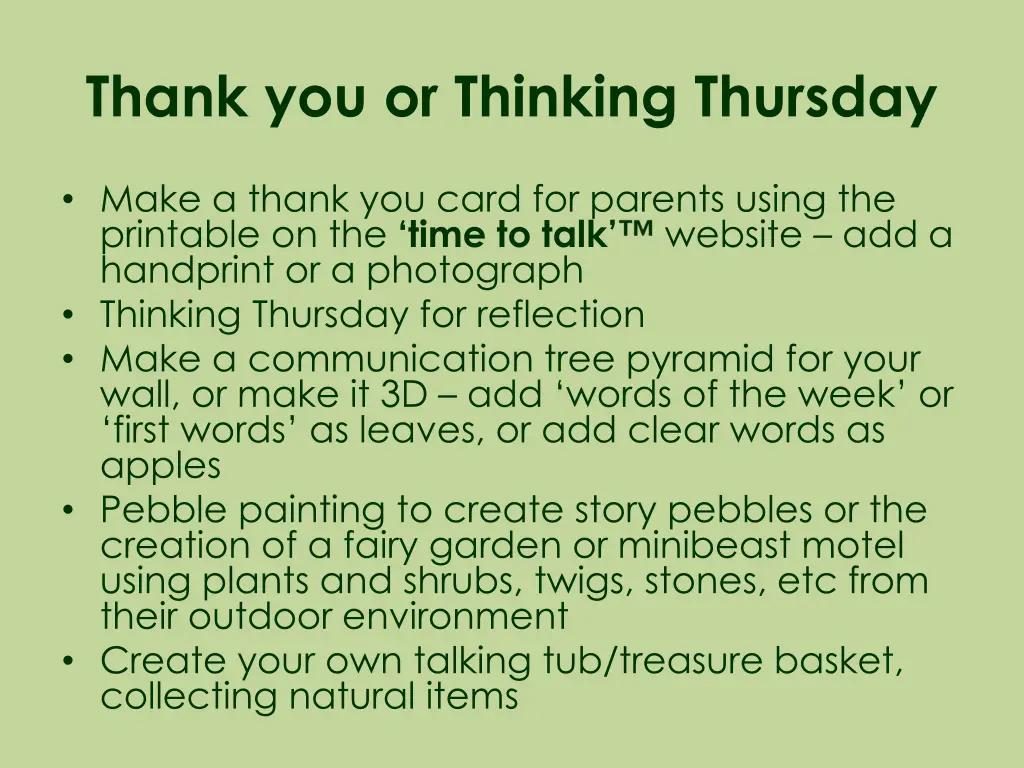 thank you or thinking thursday