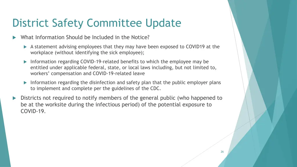 district safety committee update 2