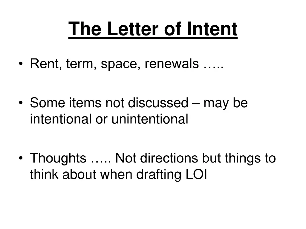 the letter of intent 1