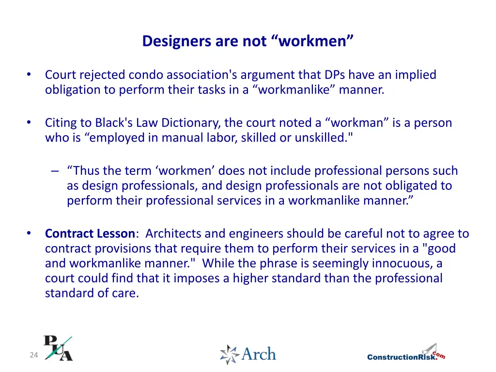 designers are not workmen