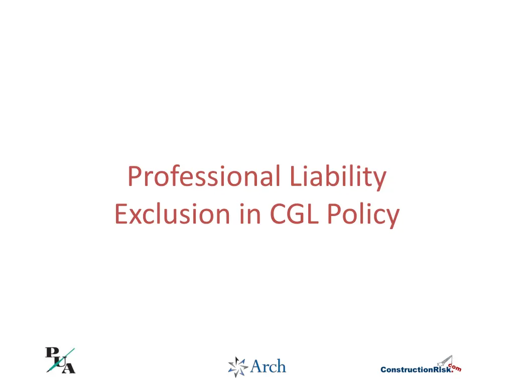 professional liability exclusion in cgl policy