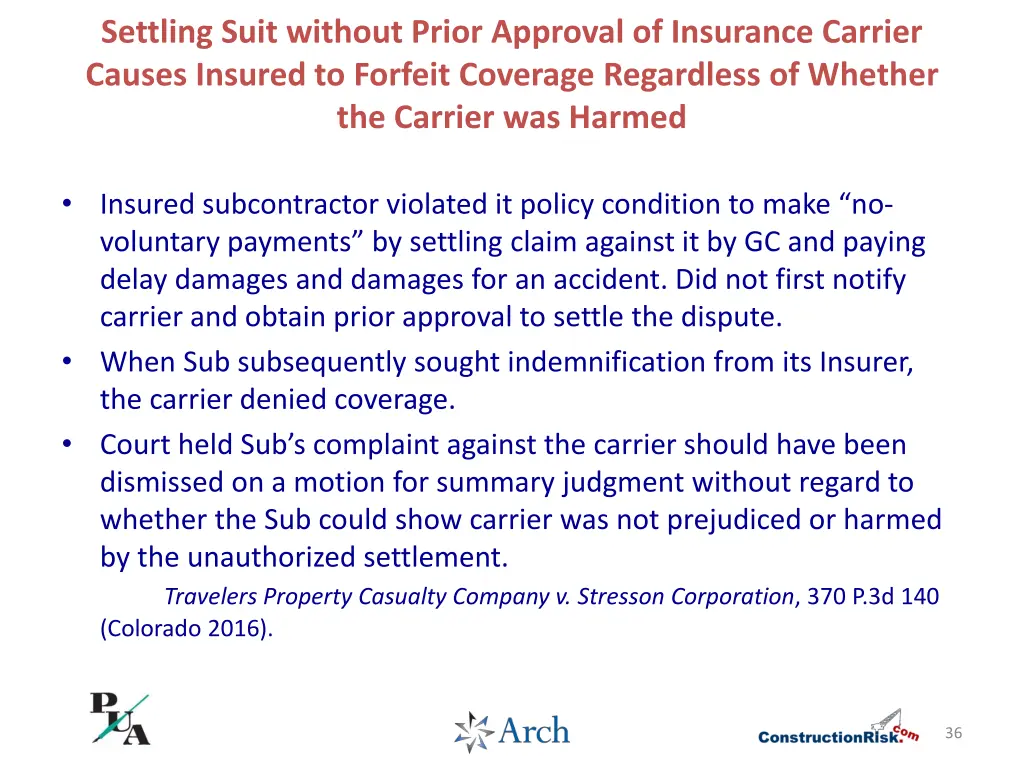 settling suit without prior approval of insurance