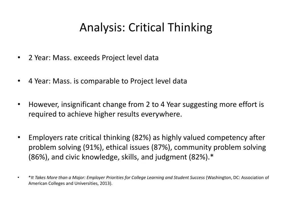 analysis critical thinking