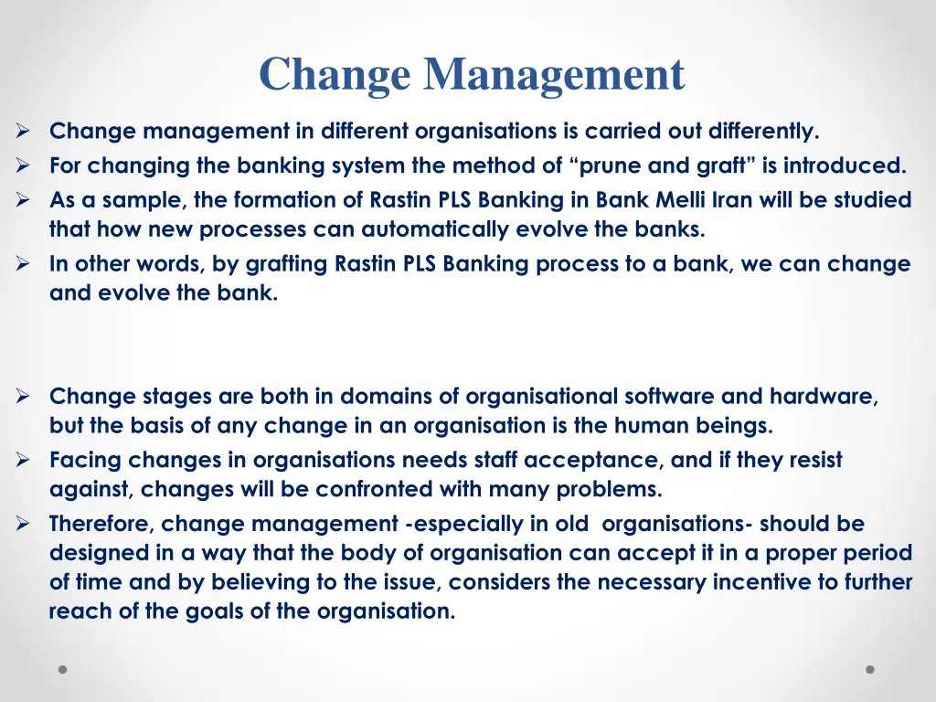 change management