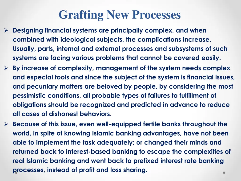 grafting new processes