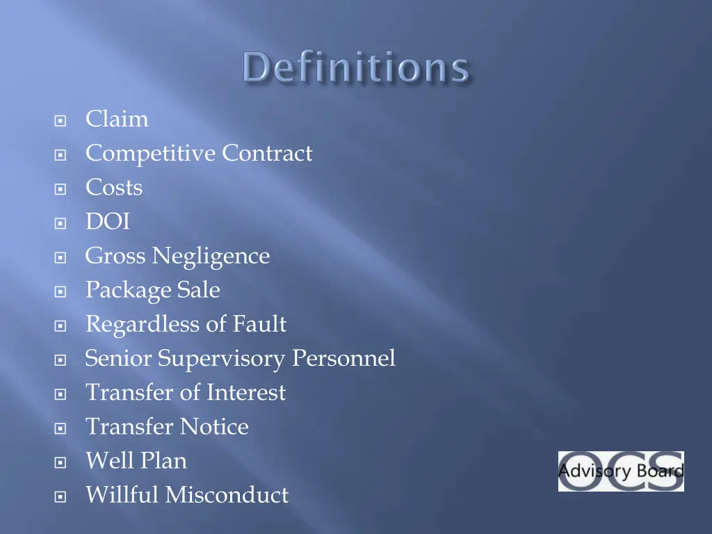 claim competitive contract costs doi gross