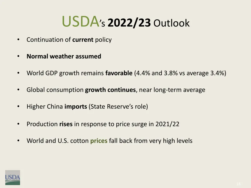 usda s 2022 23 outlook