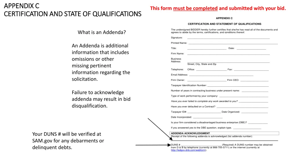 appendix c appendix c certification and state